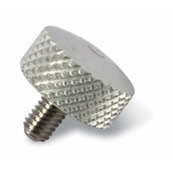 Vis alu moletée M6x10 Ø20 mm Carp’O | Serrage manuel rod pod