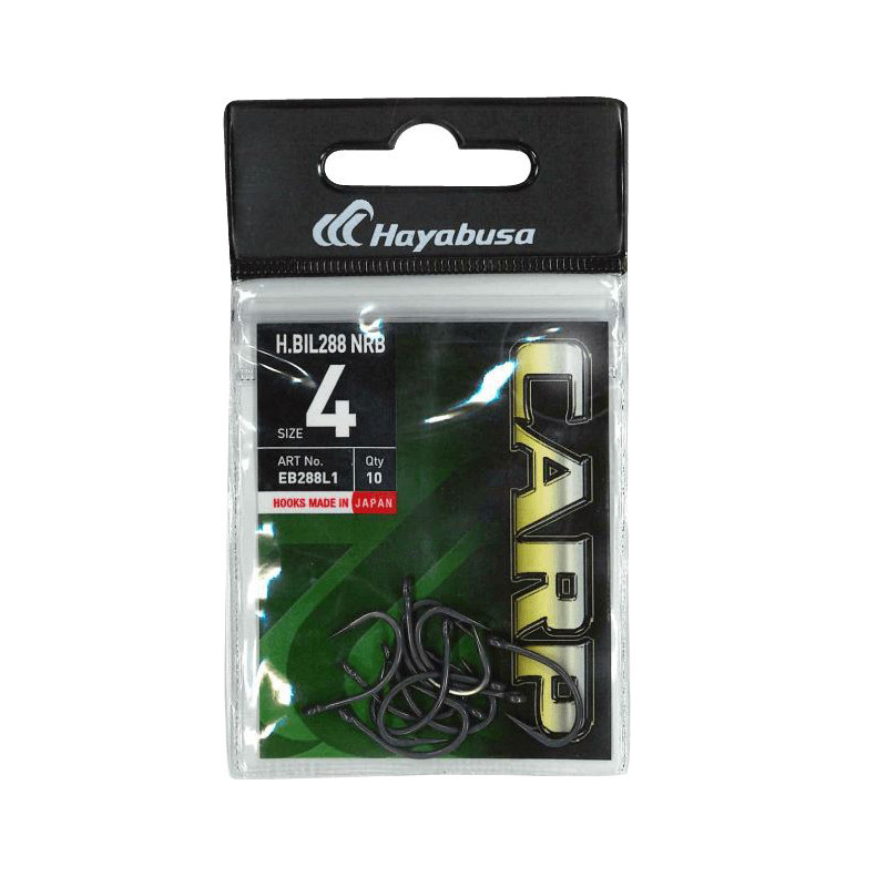 HAMEÇON CARPE HAYABUSA H.BIL288 NRB TAILLE 6 PAR 10