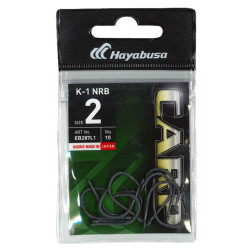HAMEÇON CARPE HAYABUSA K-1 NRB TAILLE 4 PAR 10