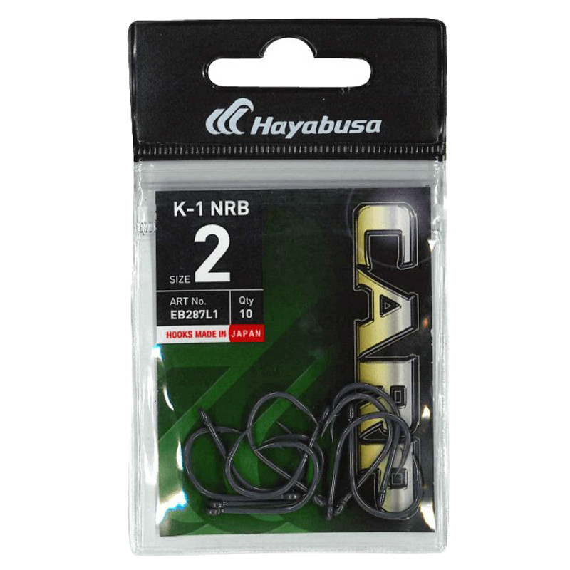 HAMEÇON CARPE HAYABUSA K-1 NRB TAILLE 8 PAR 10