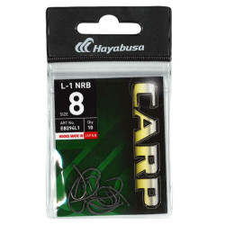 HAMEÇON CARPE HAYABUSA L-1 NRB TAILLE 4 PAR 10
