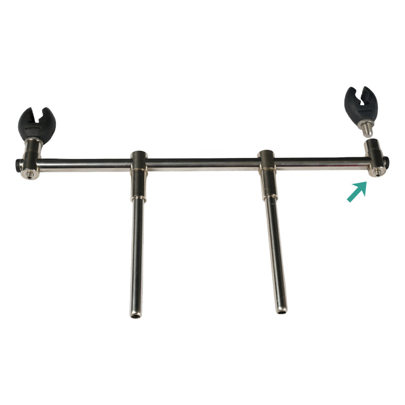 Curseur buzz bar Ø12 mm Carp’O | Support accessoire rod pod vis 3/8