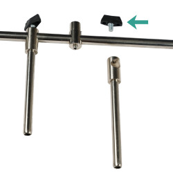 Vis plastométal M6x10 | Vis de serrage rod pod pêche sans outil