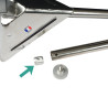 Plot de serrage Ø17 mm Carp’O | Fixation pied rod pod M8