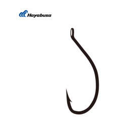 Hameçon Carpe Hayabusa W-1 Taille 1 Noir NRB | Sachet de 10