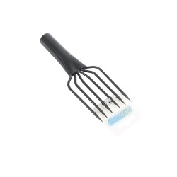 FOUENE ACIER NOIR 6 DENTS S/MANCHE