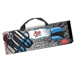 KIT 4 COUTEAUX + 1 AFFÛTEUR + SAC