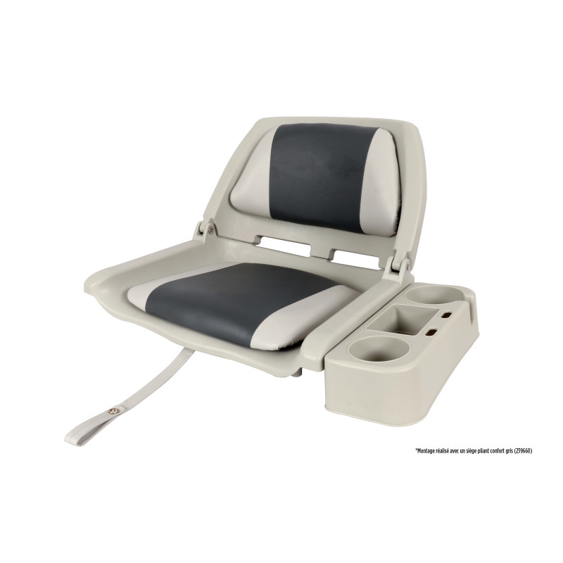 DESSERTE PVC GRISE POUR SIEGE