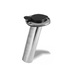 PORTE CANNE INOX ENCASTRABLE 15° OU