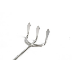 GRIFFE INOX A COQUILLAGES 3 DENTS