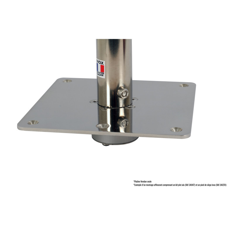 PLATINE BASSE CARREE P/SIEGE